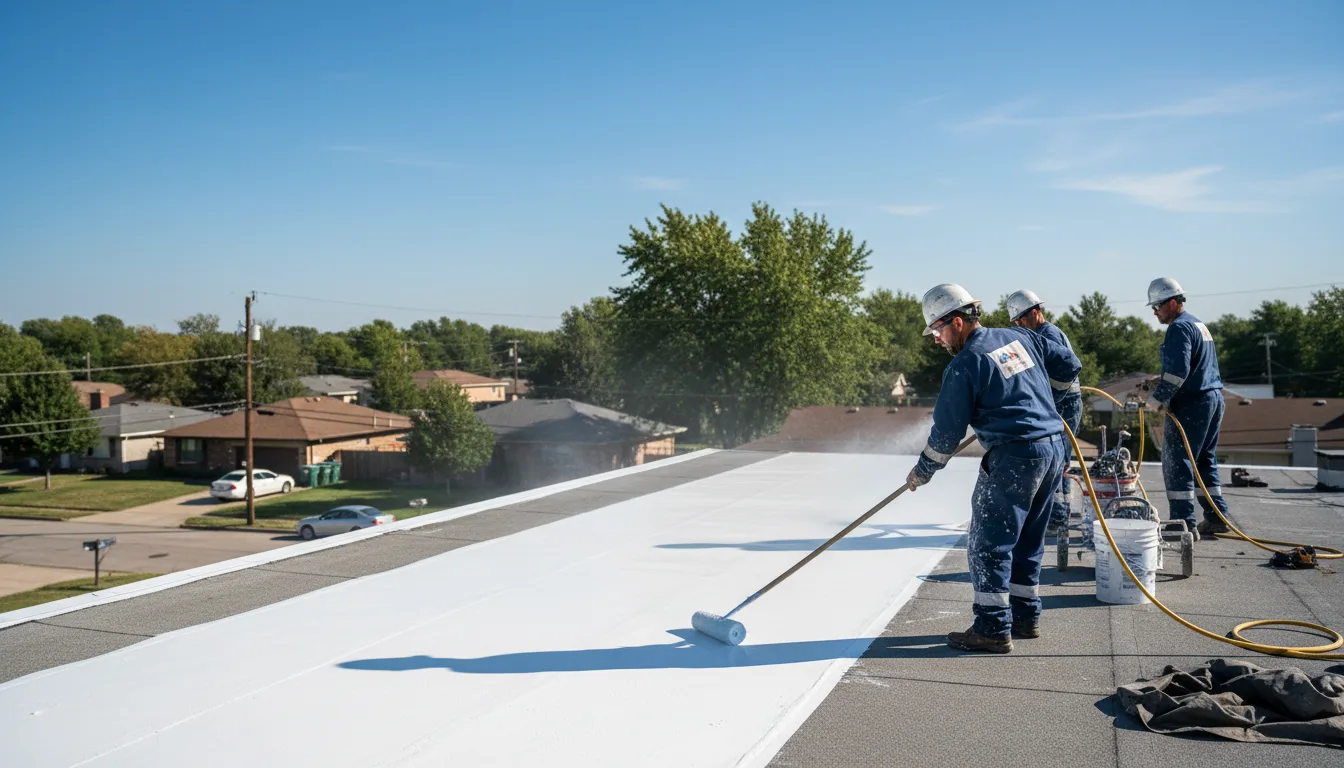 Commercial roof coating in Warthen, GA near me